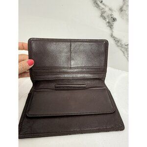 VTG Bifold Wallet Women Brown Leather Clutch Butter Soft Leather​